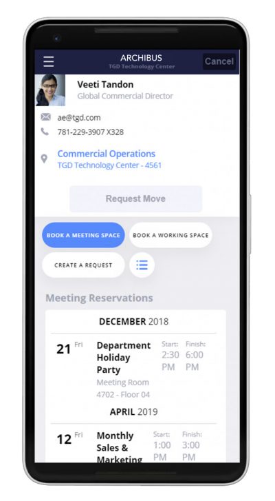 Arbeitsplatzreservierung2 Mobile Arbeitsplatzreservierung