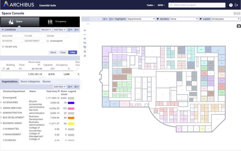 Flaechenmanagement1 Archibus Flächenmanagement