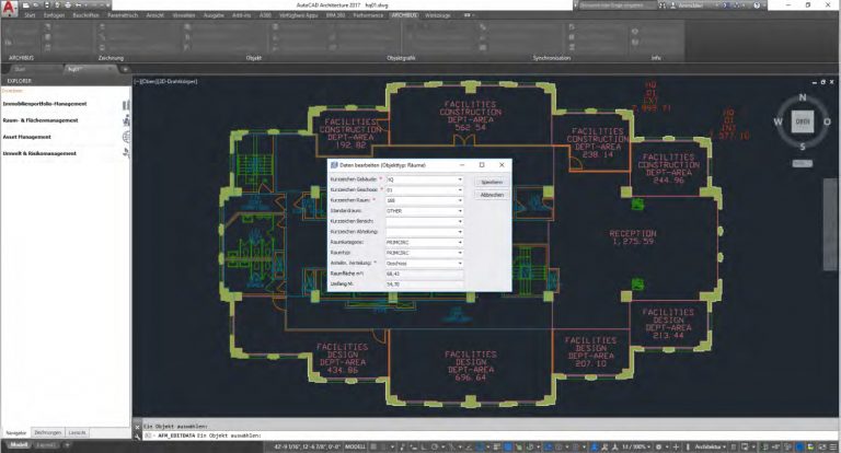 Archibus mit AutoCAD
